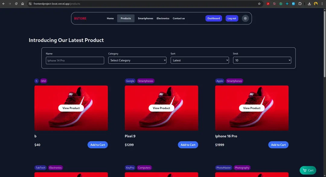 Ecommerce Frontend